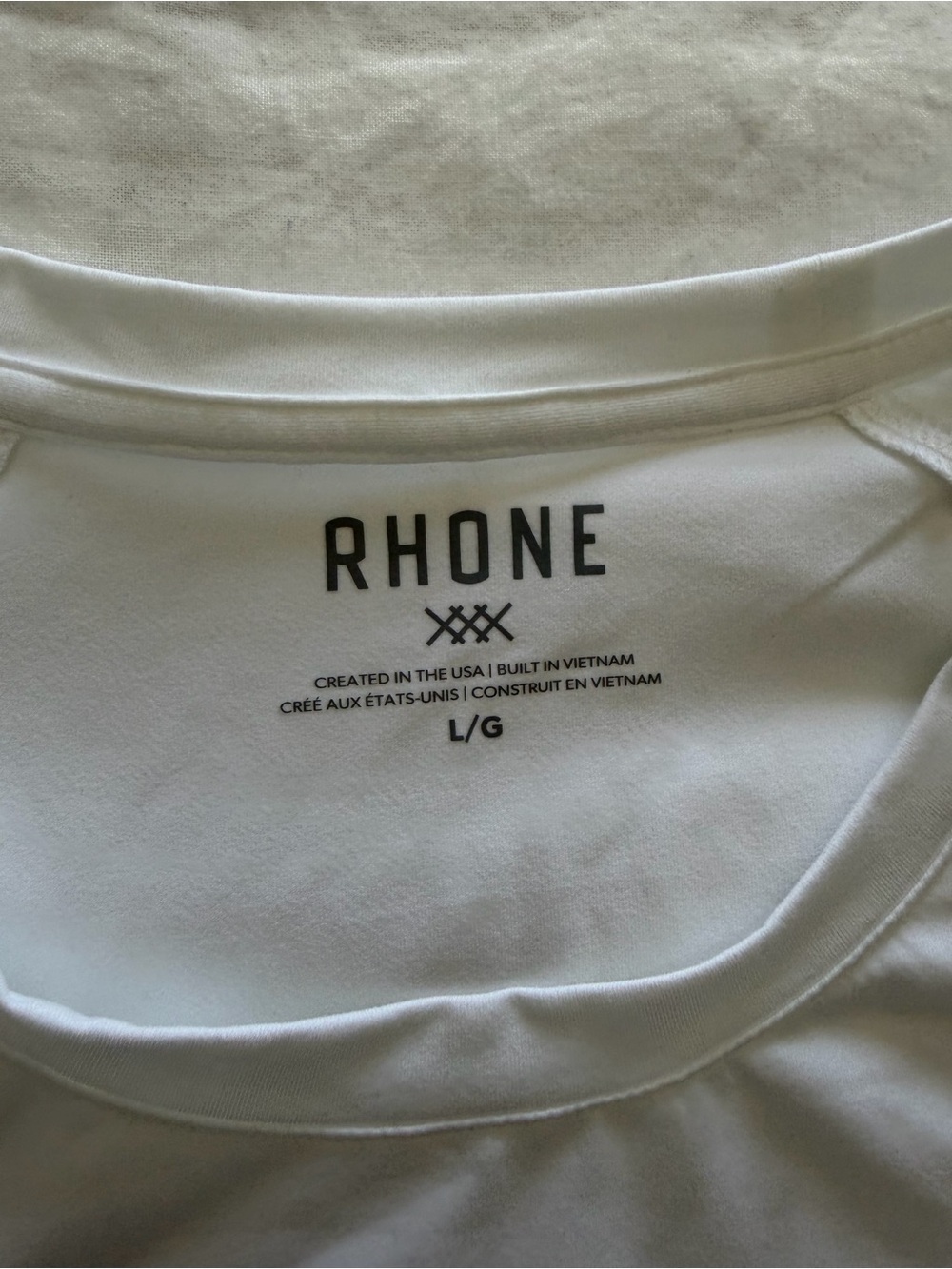 RHONE Men’s White Athleisure Short Sleeve Performance Reign Tee - Picture 10 of 14